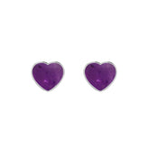 amethyst slice earrings